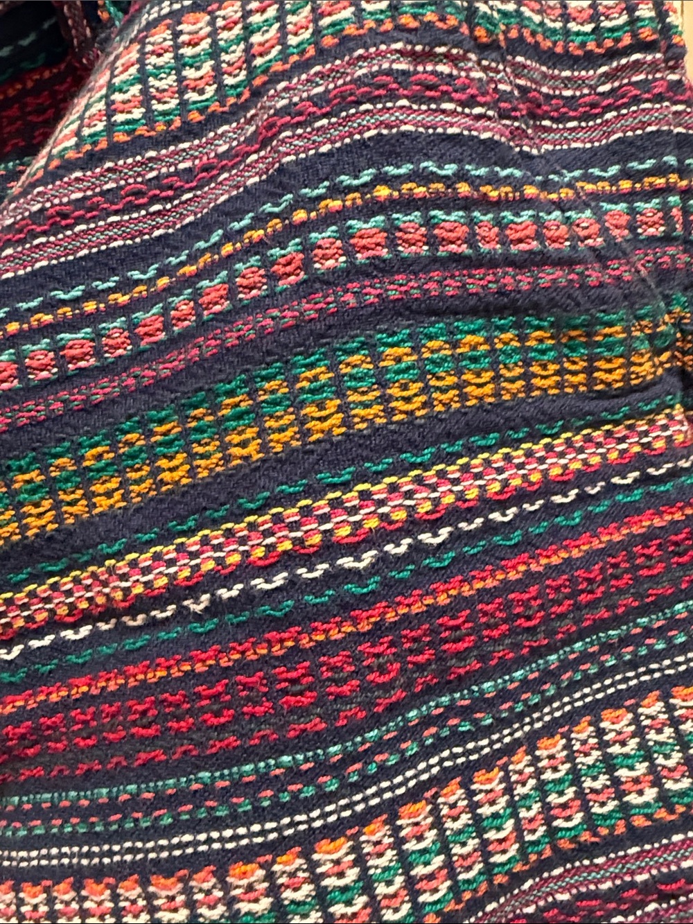GAP High-Waist Striped Shorts — Purple, Teal, Pink, Yellow - Picture 3 of 5